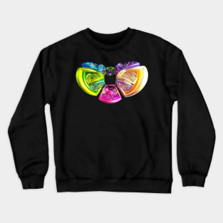 Colourful Fractal Butterfly Crewneck Sweatshirt